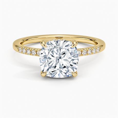 18K Yellow Gold Viviana One-Quarter Coverage Diamond Ring