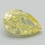 1.32 Ct. Fancy Intense Yellow Pear Lab Grown Diamond