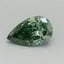 0.44 Ct. Fancy Vivid Pacific Green Pear Lab Grown Diamond