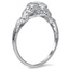 The Mattie Ring, smalltop view on a hand