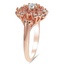 Diamond and Pink Sapphire Retro Recreation Ring, smallview