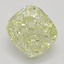 0.90 Ct. Fancy Light Yellow Cushion Diamond