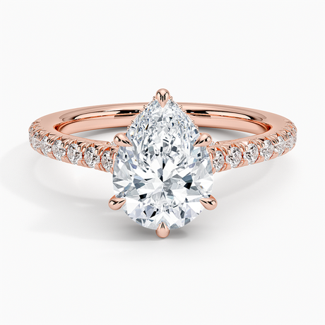 14K Rose Gold Chantal Diamond Ring