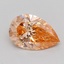 1.04 Ct. Fancy Vivid Pinkish Orange Pear Lab Grown Diamond