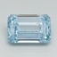 4.01 Ct. Fancy Intense Blue Emerald Lab Grown Diamond
