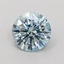 1.30 Ct. Fancy Vivid  Blue Round Lab Grown Diamond