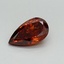 0.51 Ct. Fancy Vivid Orange Pear Lab Grown Diamond