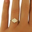 The Misha Ring, smalltop view on a hand