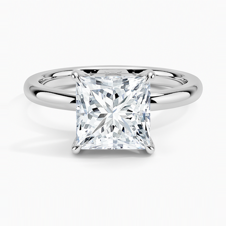 18K White Gold Fairmined 2mm Solitaire Ring