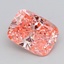 2.09 Ct. Fancy Vivid  Pink Cushion Lab Grown Diamond