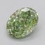 2.05 Ct. Fancy Vivid  Green Oval Lab Grown Diamond