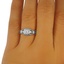 The India Ring, smalltop view on a hand