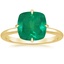 18K Yellow Gold North Star Solitaire Ring, smalltop view