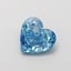 1.06 Ct. Fancy Vivid  Blue Heart Lab Grown Diamond
