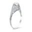 The Sakina Ring, smalltop view on a hand