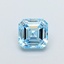 1.03 Ct. Fancy Vivid  Blue Asscher Lab Grown Diamond