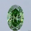 3.60 Ct. Fancy Green Oval Lab Grown Diamond