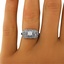 The Etta Ring, smalltop view on a hand
