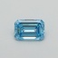 0.33 Ct. Fancy Intense Blue Emerald Lab Grown Diamond