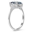 The Farino Ring, smalltop view on a hand