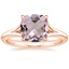 14K Rose Gold Reverie Solitaire Ring, smalltop view