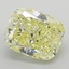 2.42 Ct. Fancy Intense Yellow Cushion Lab Grown Diamond
