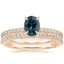 18K Rose Gold Simply Tacori Classic Diamond Bridal Set