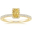 18K Yellow Gold Gala Diamond Ring, smalltop view