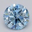 1.05 Ct. Fancy Vivid  Blue Round Lab Grown Diamond