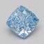 2.35 Ct. Fancy Vivid Blue Cushion Lab Grown Diamond