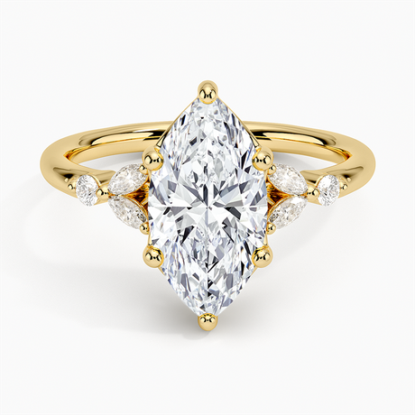 Vintage Floral Engagement Ring