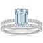 18KW Aquamarine Ballad Diamond Bridal Set (1/3 ct. tw.), smalltop view