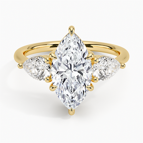 Luxe Opera Three Stone Diamond Ring - Brilliant Earth