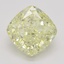 2.01 Ct. Fancy Yellow Cushion Diamond