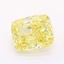 1.03 Ct. Fancy Intense Yellow Cushion Lab Grown Diamond