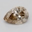 0.72 Ct. Very Light  Brown Pear Lab Grown Diamond