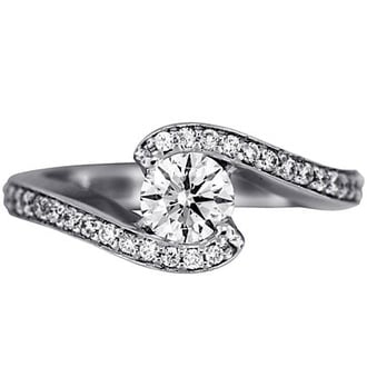 Custom Pave Bypass Ring