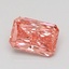 0.92 Ct. Fancy Vivid Pink Radiant Lab Grown Diamond