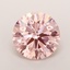 3.16 Ct. Fancy Vivid  Pink Round Lab Grown Diamond