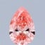 1.24 Ct. Fancy Vivid Pink Pear Lab Grown Diamond