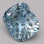 2.47 Ct. Fancy Vivid Blue Cushion Lab Grown Diamond