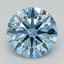 1.96 Ct. Fancy Vivid  Blue Round Lab Grown Diamond