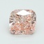 4.06 Ct. Fancy Vivid Pink Cushion Lab Grown Diamond