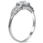 The Halima Ring, smalltop view on a hand