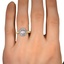 The Hadleigh Ring, smallzoomed in top view on a hand