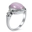 The Lavender Ring, smalltop view on a hand