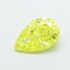 1.12 Ct. Fancy Vivid  Yellow Pear Lab Grown Diamond