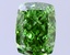 1.97 Ct. Fancy Vivid  Green Cushion Lab Grown Diamond