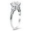 The Parthenia Ring, smalltop view on a hand