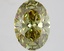 4.24 Ct. Fancy Vivid Green Oval Lab Grown Diamond
